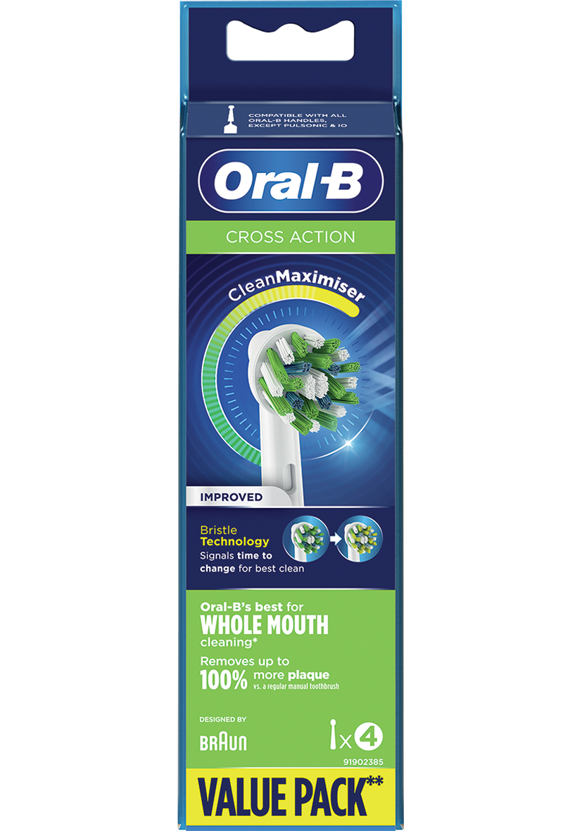 Oral-B Replacement Toothbrush Heads - Cross Action